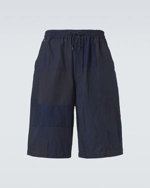 Comme des Garçons Cotton-Blend Bermuda Shorts - Blue