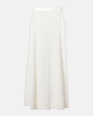 Ganni Crochet Maxi Skirt - White