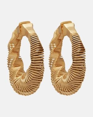 Alaïa Spiral Small Hoop Earrings - Metallic