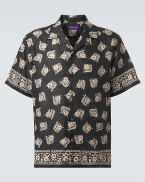 Ralph Lauren Printed Linen Shirt - Black