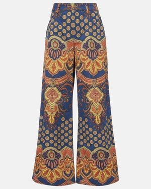 Valentino Voyage Imaginaire Wide-Leg Jeans - Blue