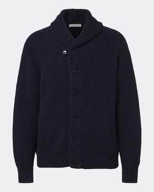 Umit Benan Montana Cashmere And Silk Cardigan - Blue