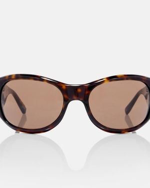 Magda Butrym Logo Round Sunglasses - Brown