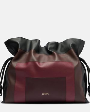 Loewe Flamenco Xl Leather Tote Bag - Red