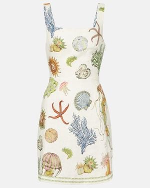ALÉMAIS Sea Linen Minidress - Metallic