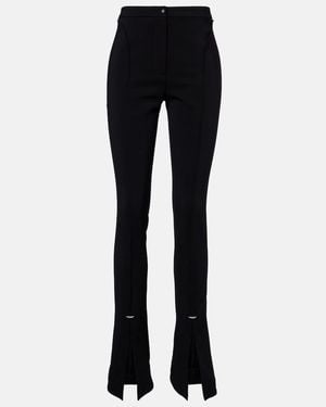 Mugler High-Rise-Schlaghose - Blau