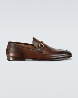 Gucci Mocasín Jordaan Para Hombre, Talla - Marrón