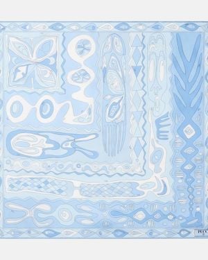 PUCCI Tuch Angoli Aus Seiden-Twill - Blau