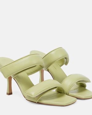 Gia Borghini Gia X Pernille Teisbaek Perni 03 Leather Sandal - Green