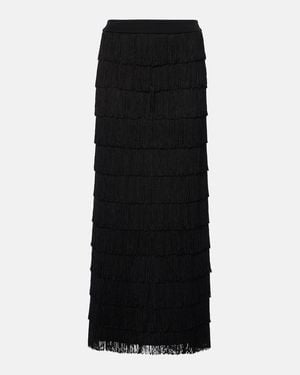 Dorothee Schumacher Emotional Essence Fringed Maxi Skirt - Black
