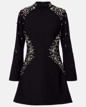 Jonathan Simkhai Carla Embellished Crepe Minidress - Black