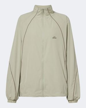 NikeSKIMS Stretch Nylon Oversized Track Jacket - Natural