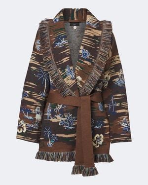 Alanui Jacquard Cardigan Texhawaii Rountrip - Mehrfarbig