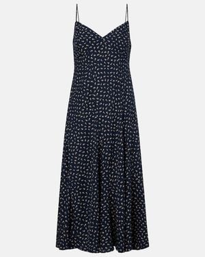 Polo Ralph Lauren Floral Midi Dress - Blue