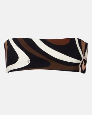 PUCCI Hawaii Jersey Bandeau Top - Black