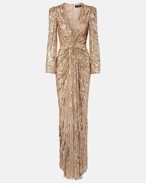 Jenny Packham Vestido De Fiesta Darcy Adornado - Neutro