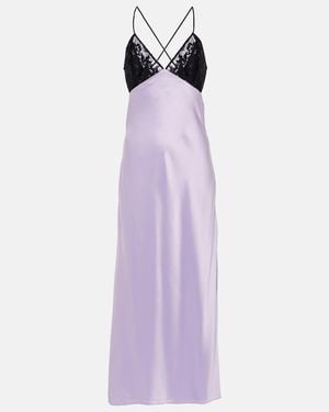 The Sei Bias Midi Dress - Purple