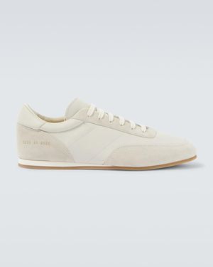 Common Projects Driving Leather And Suede Trainers - White