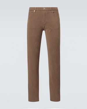 FRAME L'Homme Slim Mid-Rise Slim Pants - Brown
