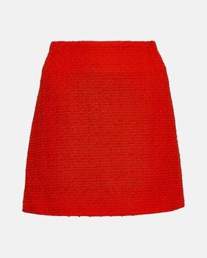 Blazé Milano Coci Wool-Blend Miniskirt - Red