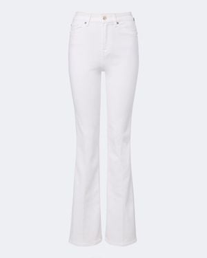 7 For All Mankind Jeans Flared Lisha - Blanco