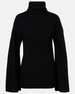 TOTEME Rollkragenpullover Aus Wolle - Schwarz