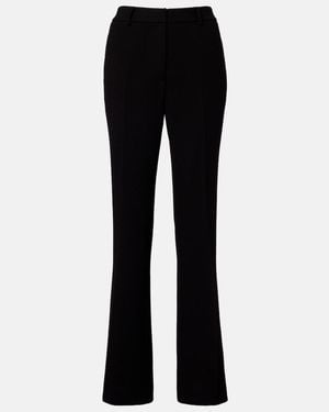 Etro High-Rise Wool Flared Pants - Black