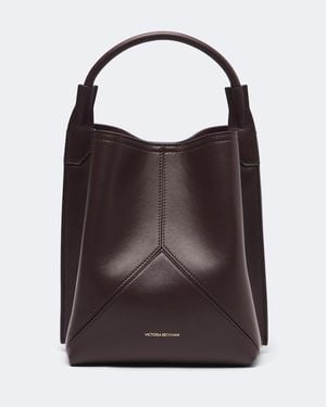 Victoria Beckham Bucket Bag Victoria Aus Leder - Braun