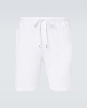 Fedeli Cotton Terry Shorts - White