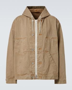 Sacai Hooded Denim Jacket - Natural