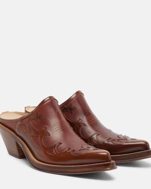 Gabriela Hearst Temperance Leather Mules - Brown