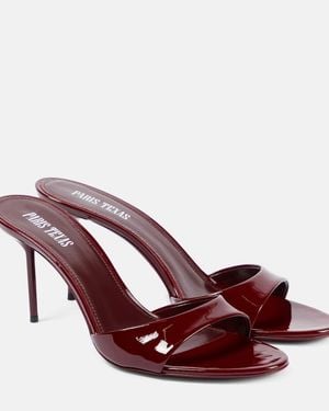 Paris Texas Lidia 70 Patent Leather Mules - Red