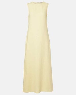 Asceno Tallin Linen Maxi Dress - Yellow