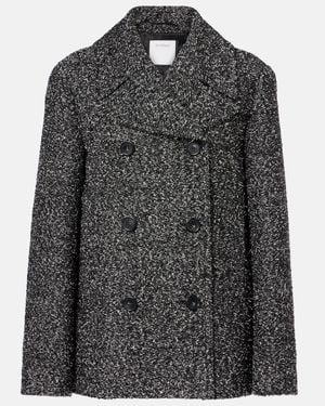 Sportmax Olaf Wool And Cotton-Blend Coat - Black