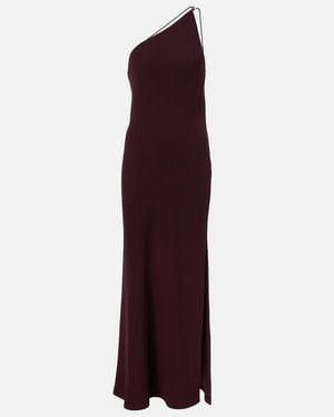 Vince One-Shoulder Crepe Maxi Dress - Purple