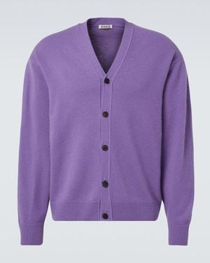 AURALEE Cardigan De Cachemir - Morado