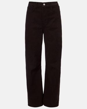 Citizens of Humanity Miro Cropped Barrel-Leg Jeans - Black