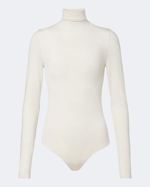 Wolford Body Colorado A Col Roule - Blanc