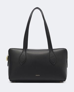 JOSEPH Schultertasche Loaf Medium Aus Leder - Schwarz
