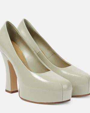 Burberry Plateau-Pumps 130 Aus Leder - Grün