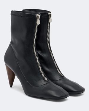 Stella McCartney Stivaletti Con Logo - Nero