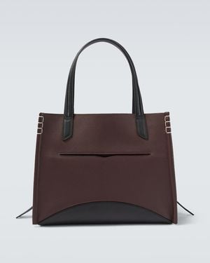 JW Anderson Loafer Cabas Leather Tote Bag - Brown
