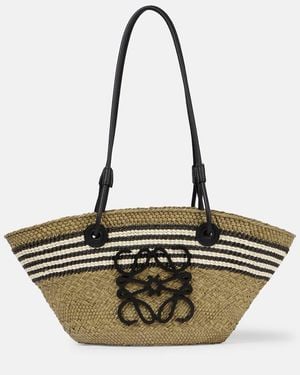 Loewe Paula's Ibiza Anagram Small Basket Bag - Metallic
