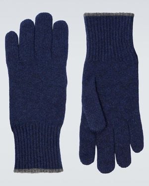 Brunello Cucinelli Cashmere Gloves - Blue