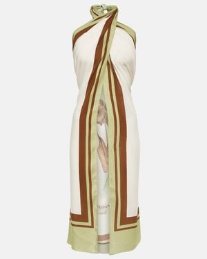 Adriana Degreas Arisaema Halterneck Top - Metallic