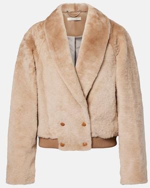 JACQUES WEI Shearling Jacket - Natural