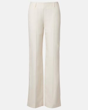 KHAITE Grenare Straight Trousers - White