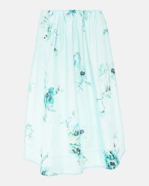 Zimmermann Floral Motif Skirt - Blue