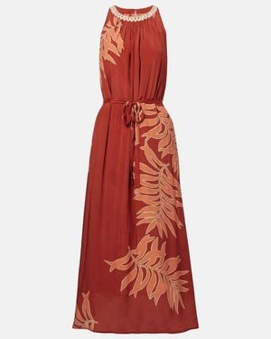 Velvet Odessa Printed Maxi Dress - Red