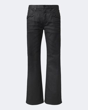Gucci Horsebit Coated Flared Jeans - Black